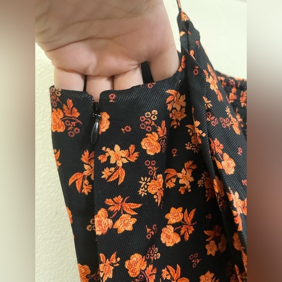 NWT Anthropologie Floral Cowl Back‎ Asymmetrical Midi Dress - 10 - Picture 11 of 15